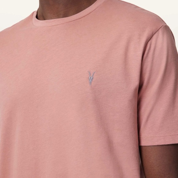 All Saints Dusty Rose Short Sleeve Tee - Picture 2 of 12